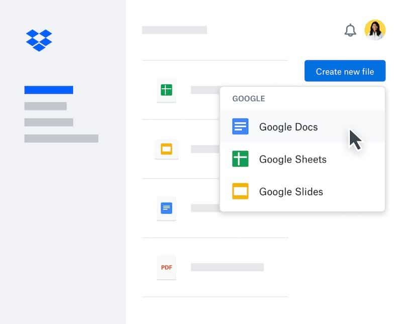 Dropbox now offers an integration with Google Workspace