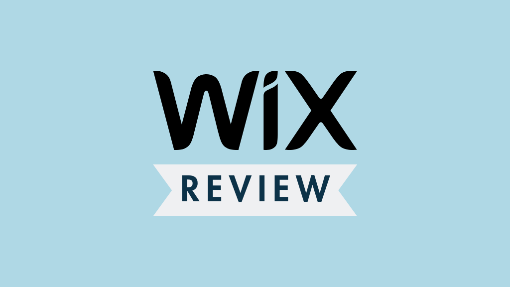 Wix review (graphic containing the Wix logo and a 'review' label).