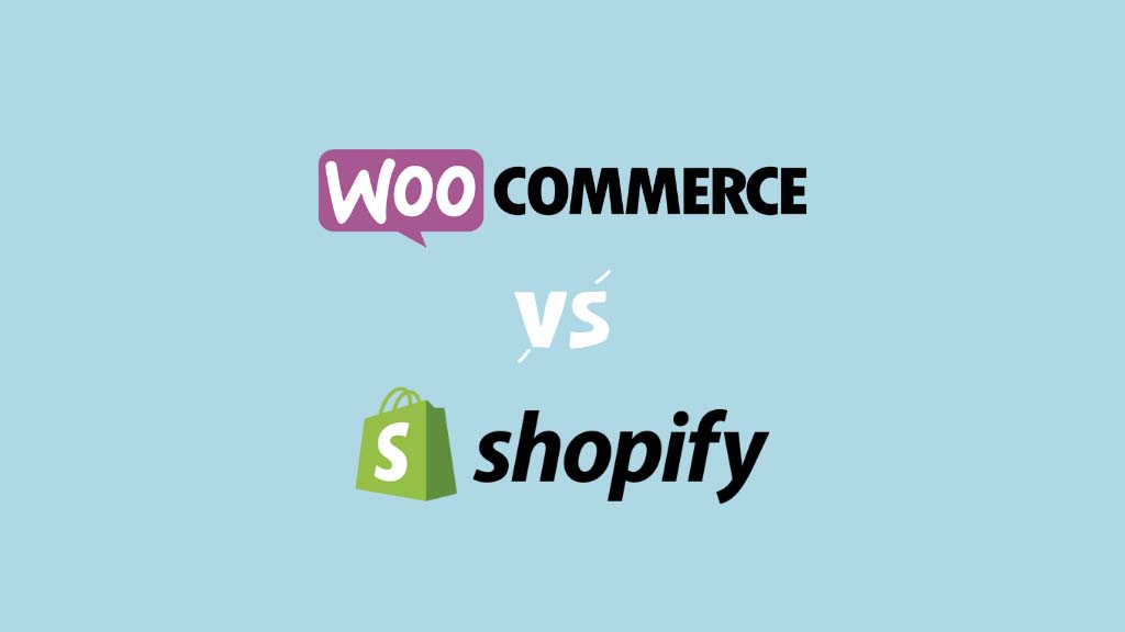 WooCommerce vs Shopify (the two logos, side by side)