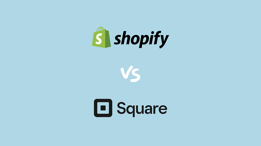 Shopify vs Square (the two platform logos, side by side)