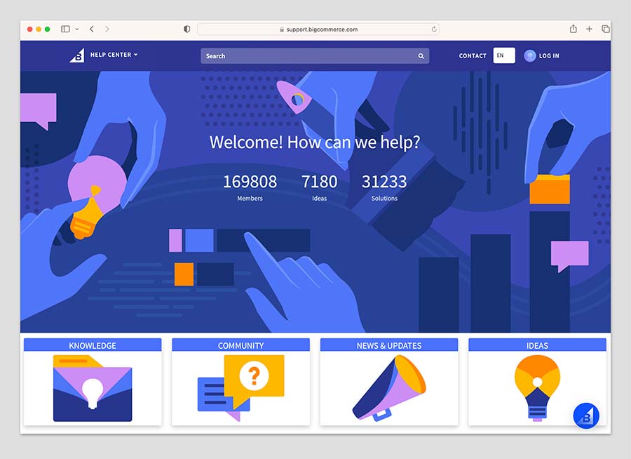 The BigCommerce help center