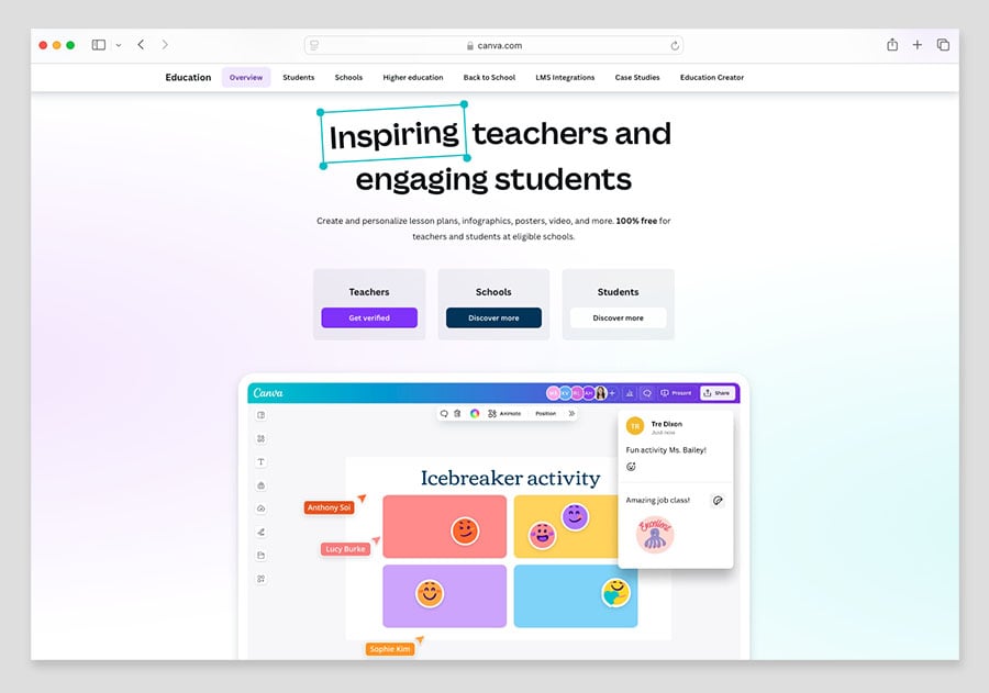 Canva for Education.