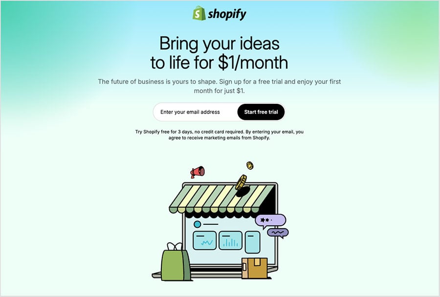 The Shopify trial