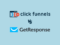 'ClickFunnels vs GetResponse' — The ClickFunnels and GetResponse logos on a light blue background.