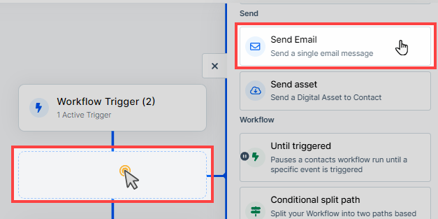 Adding an email step in ClickFunnels