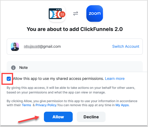 Integrating Zoom to ClickFunnels