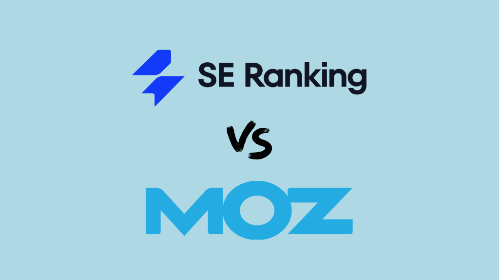 SE Ranking vs Moz (the two corporate logos, side by side)